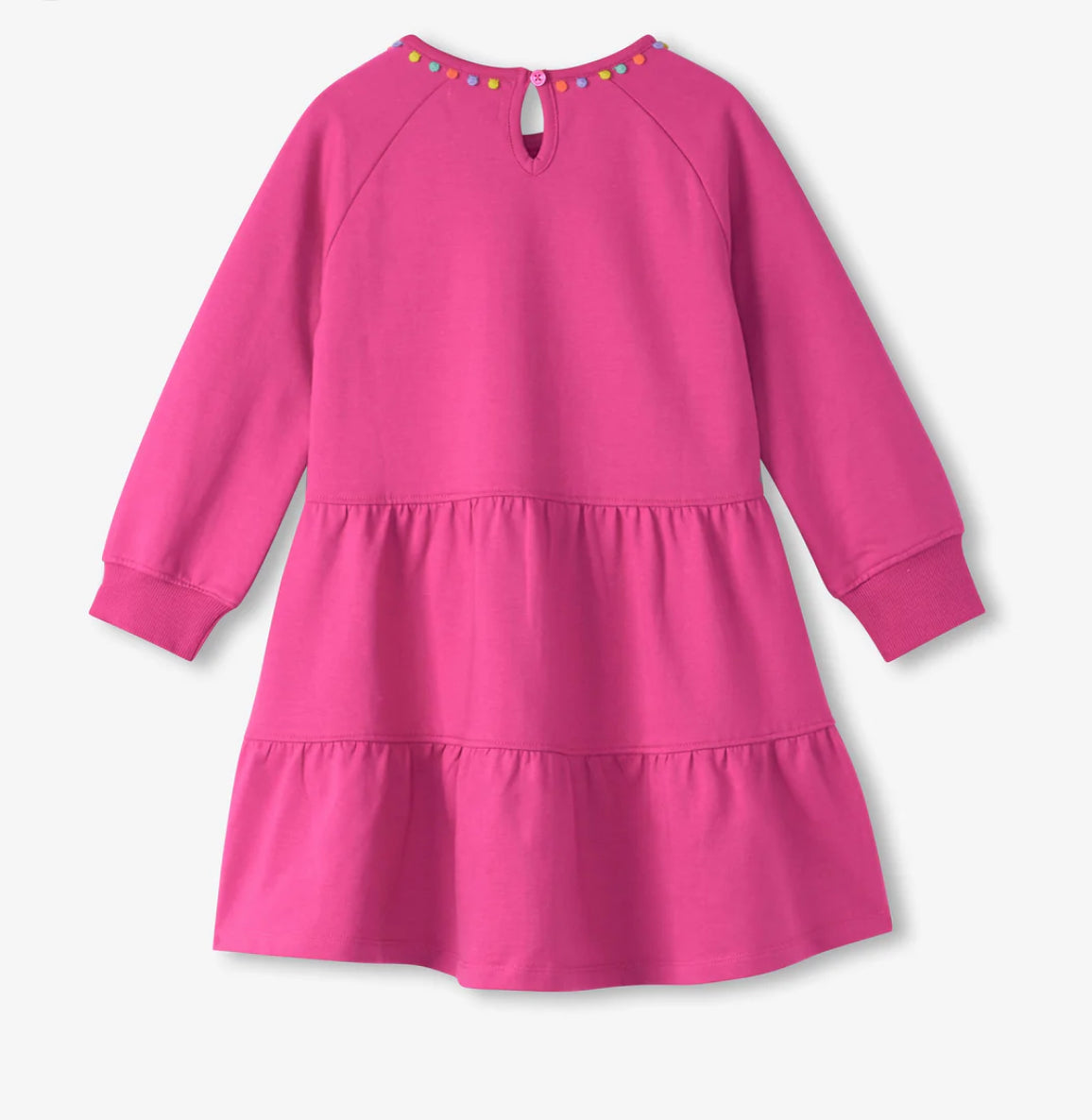 Girls Flowers Gathered Tiered Dress