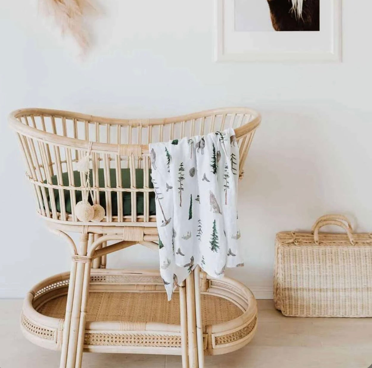 Olive Organic Bassinet Sheet | Change Pad Cover