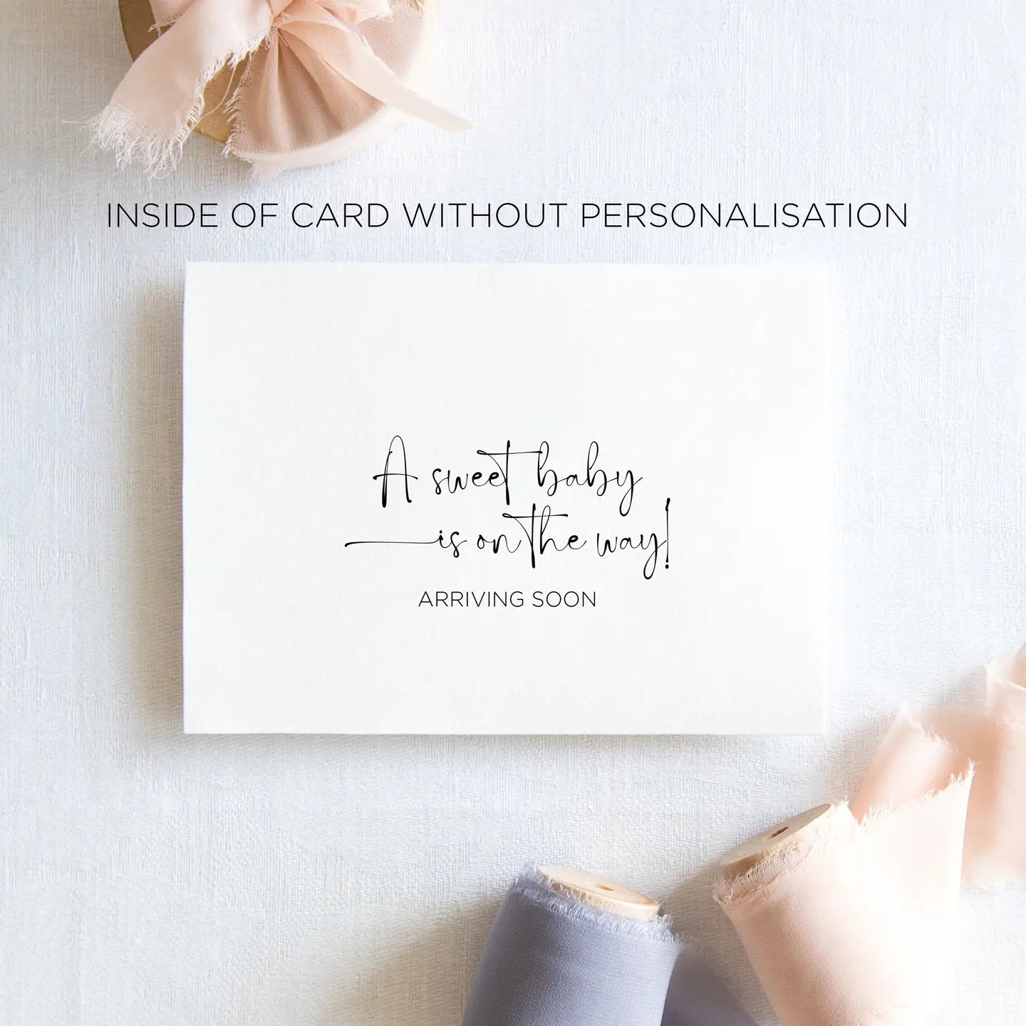 Pregnancy Announcement Card For Family - Little Card To Say
