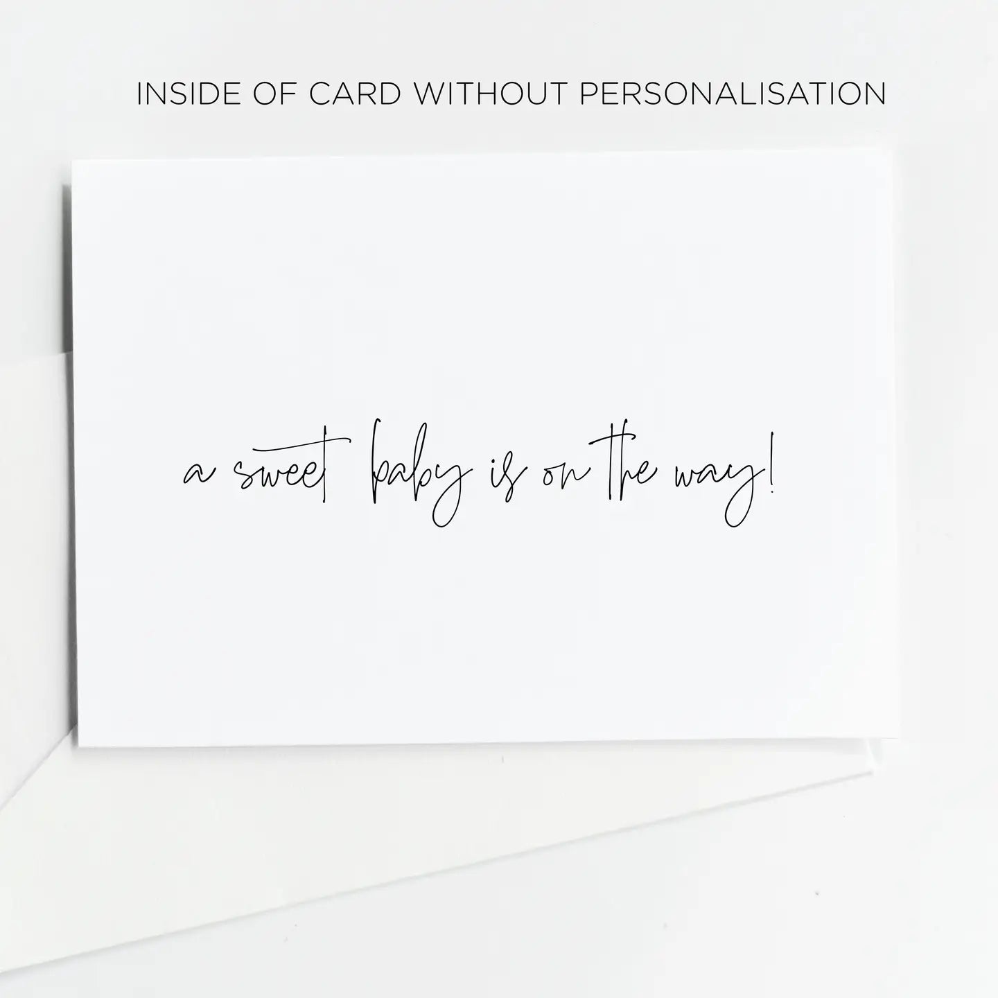 Pregnancy Announcement Card - Little Note To Say