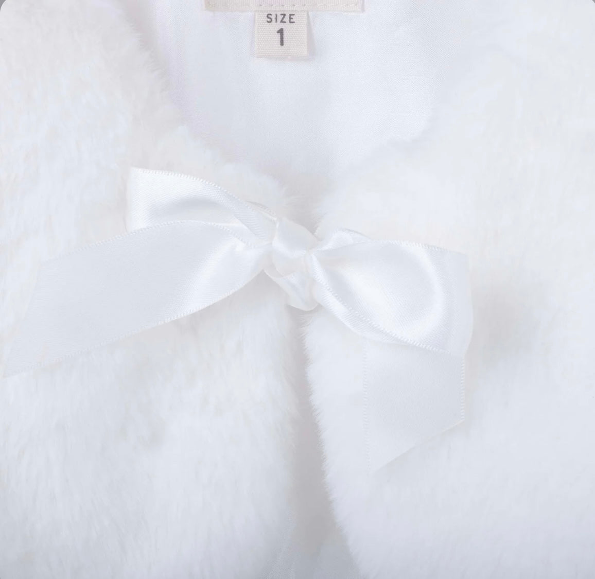 Sassy Baby Faux Fur Jacket - Ivory
