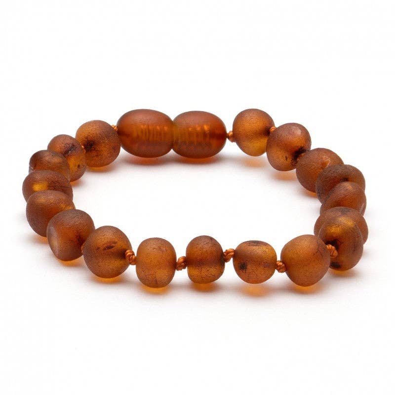 Amber Bracelet Cognac Raw | Baby 14cm