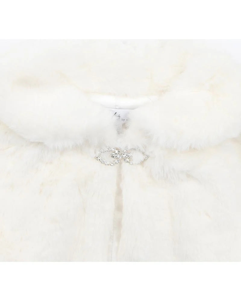 PETAL FAUX FUR JACKET - Size 2