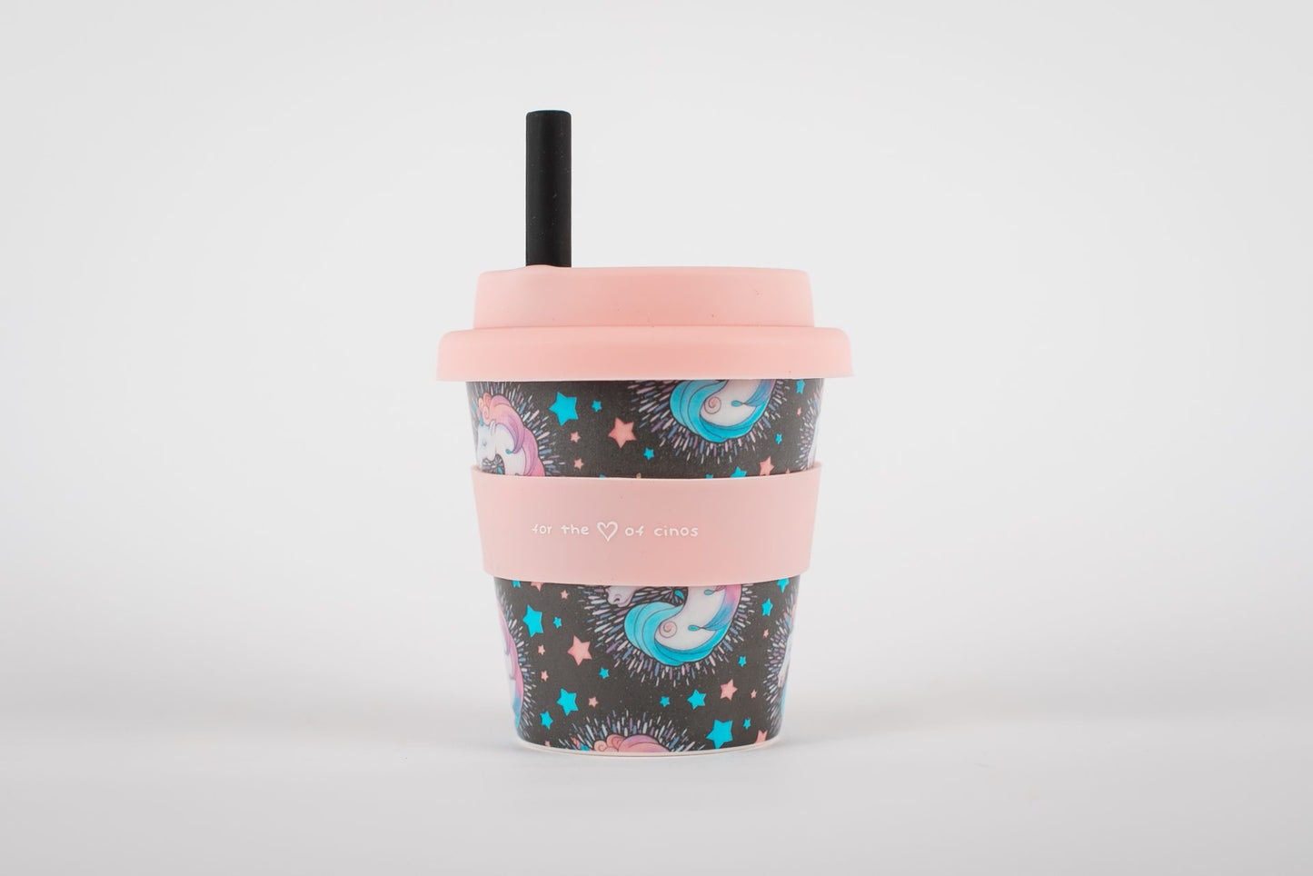 Bubblegum Unicorn Babycino Cup (incl straw)