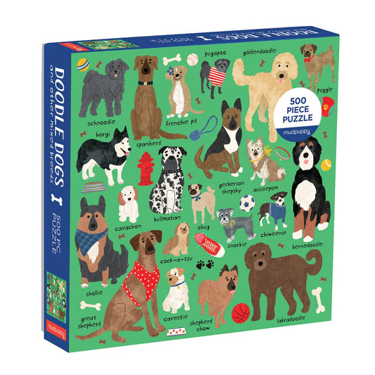 Mudpuppy 500 Pc Puzzle - Doodle Dogs