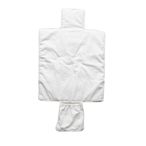 Little Traveller Change Mat Black Linen Spot