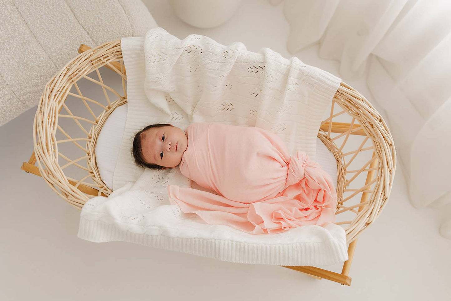 Pink & Pink Spot 2 Pack Muslin Wrap