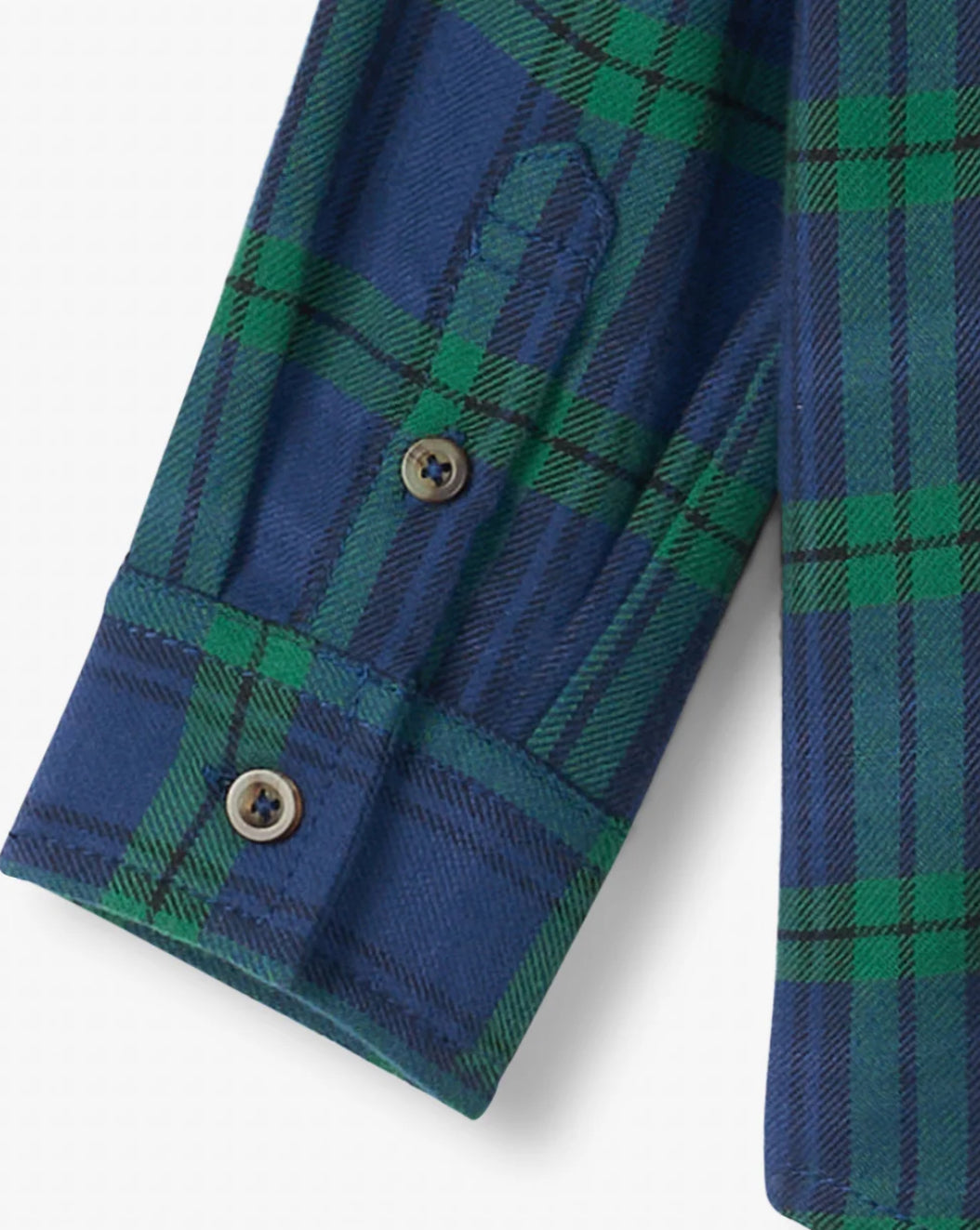 Boys Blackwatch Plaid Button Down Shirt