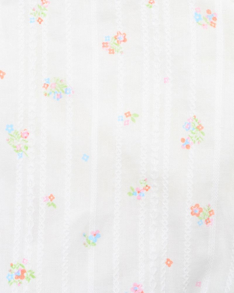 PALM COVE DITSY PRINT TIERED DRESS