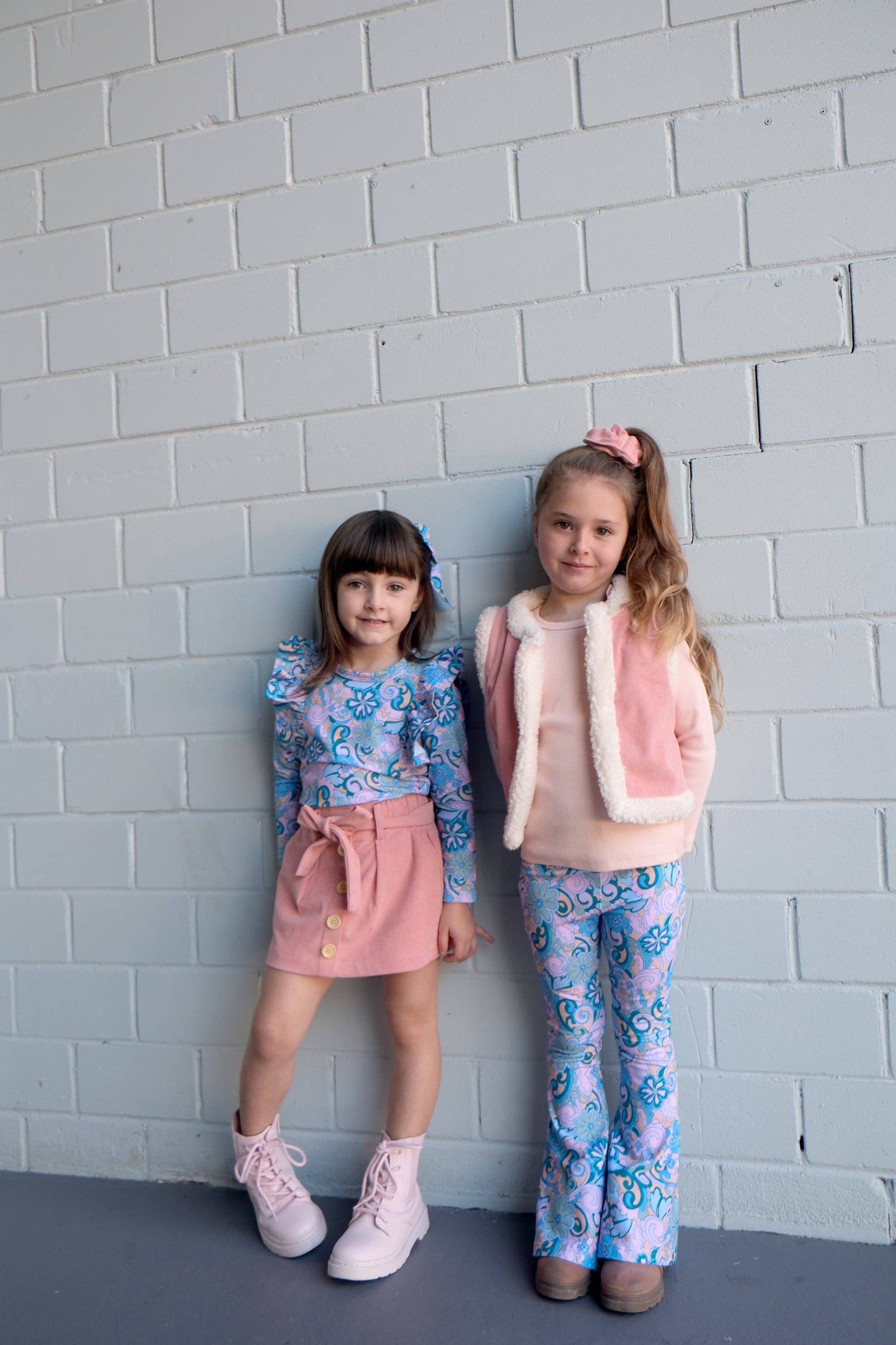 Shimmy Long Sleeve Onesie/Top - PAISLEY
