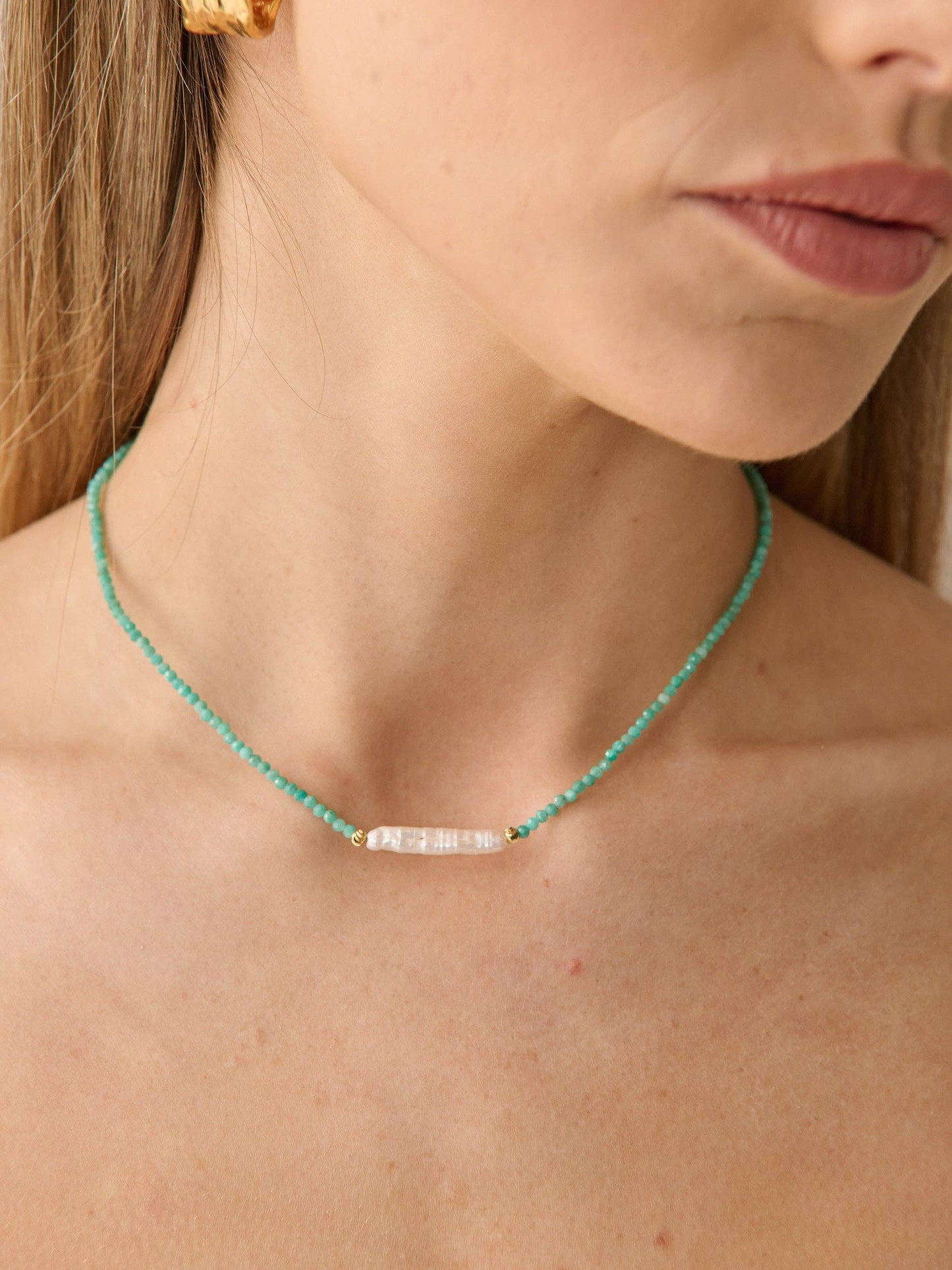 Sandara Pearl Beaded Necklace