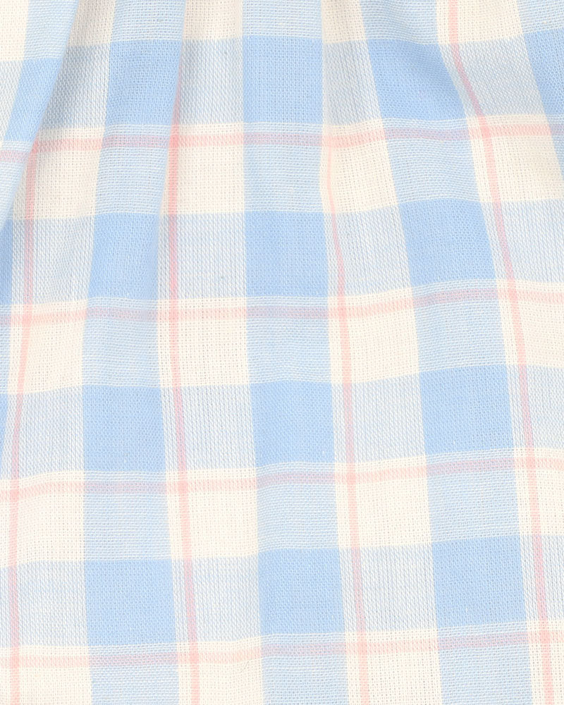 BONNIE CHECK ORGANIC BODYSUIT