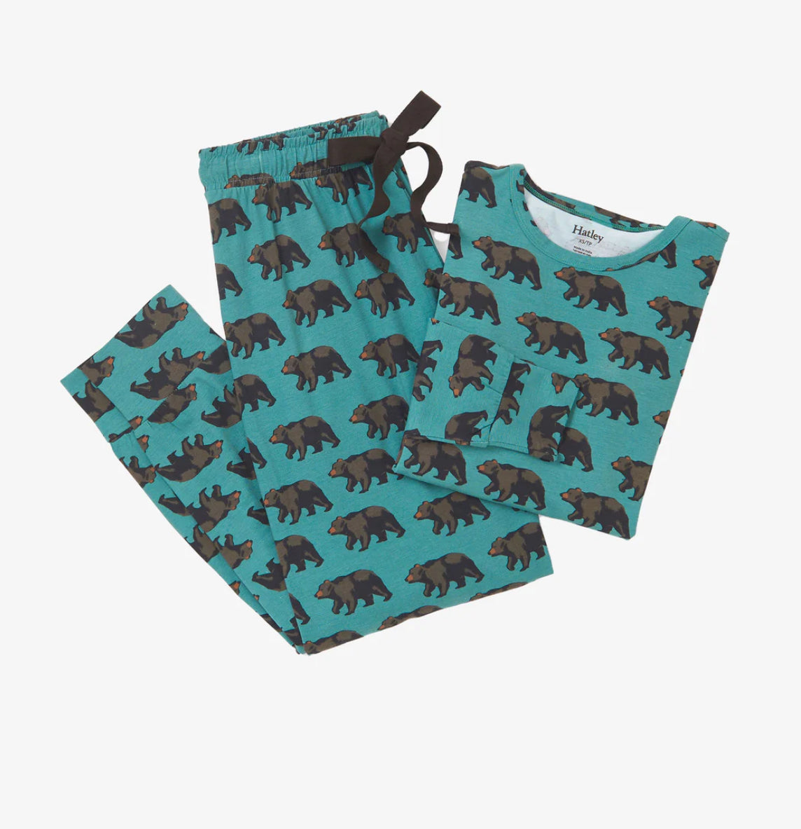 Walking Bear Bamboo Pyjama Set