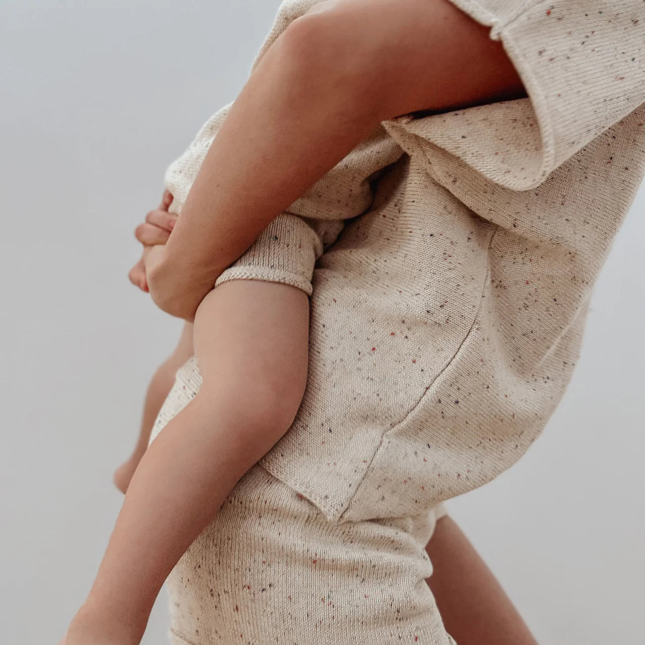 Shorts & T-shirt Set | Oatmeal Speckle