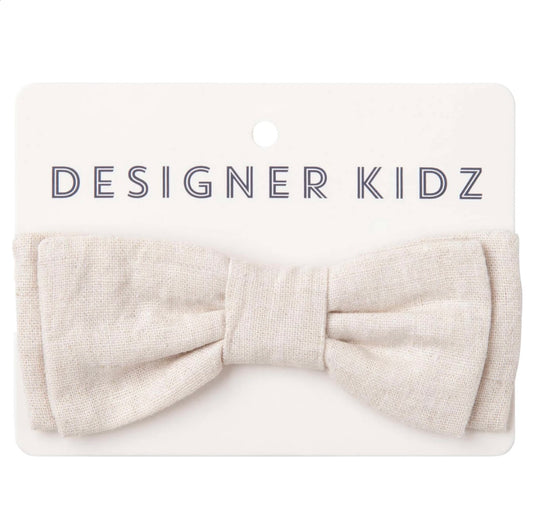 Finley Linen Bow Tie - Sand