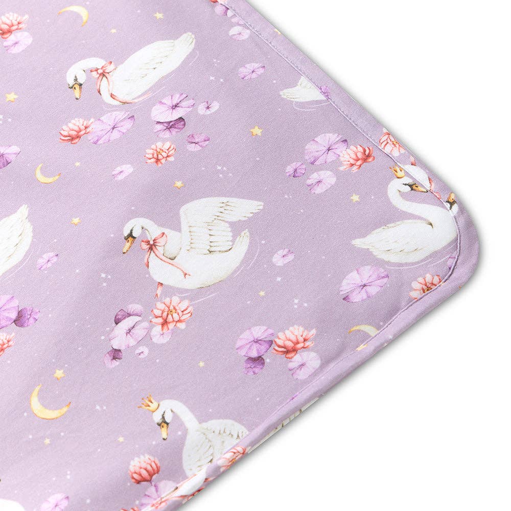 Swan Lake Organic Hooded Baby Towel