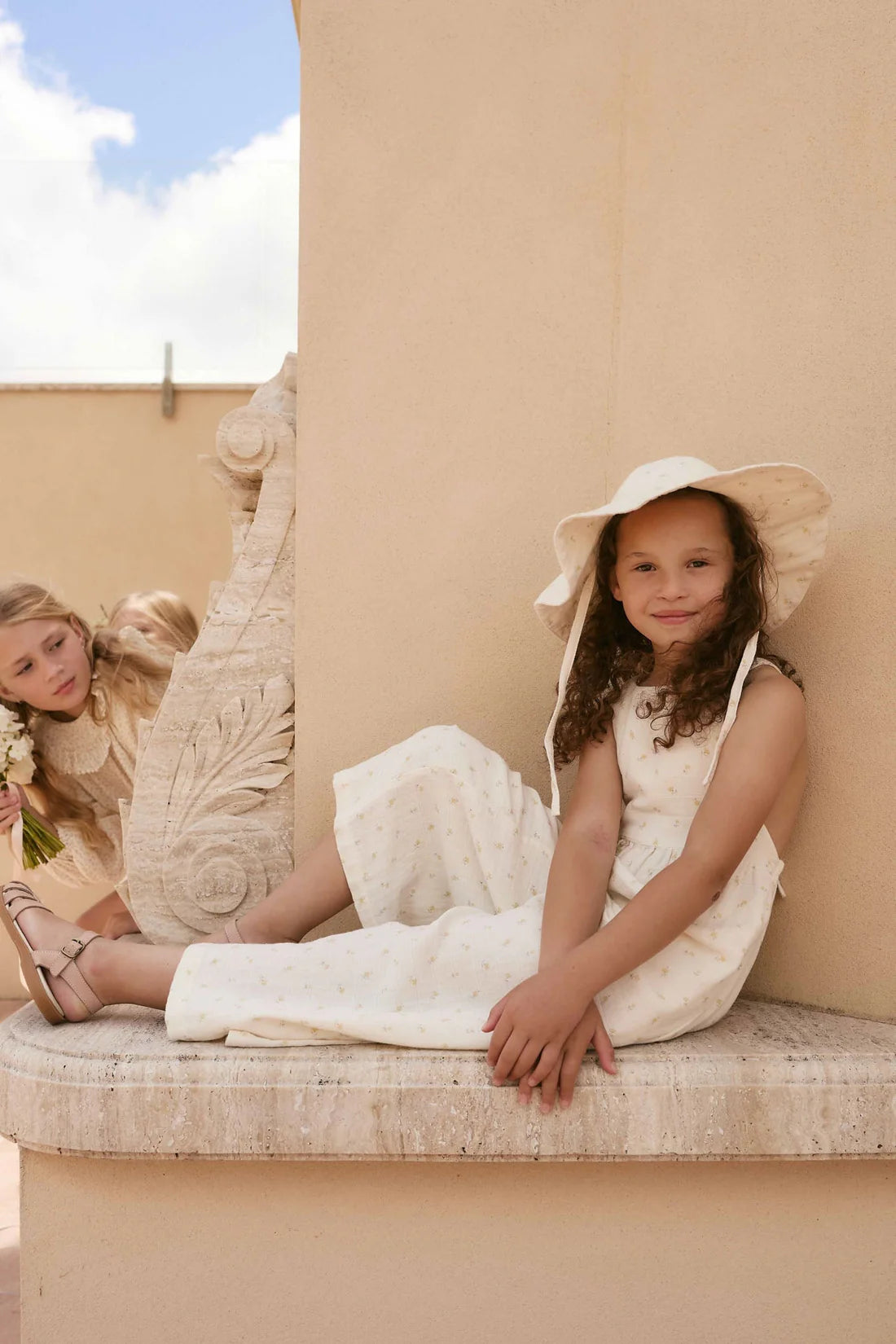 Organic Cotton Muslin Lana Jumpsuit - Vintage Ditsy