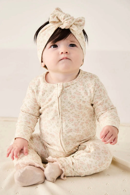 Organic Cotton Frankie Onepiece - Rosalie Floral Mauve