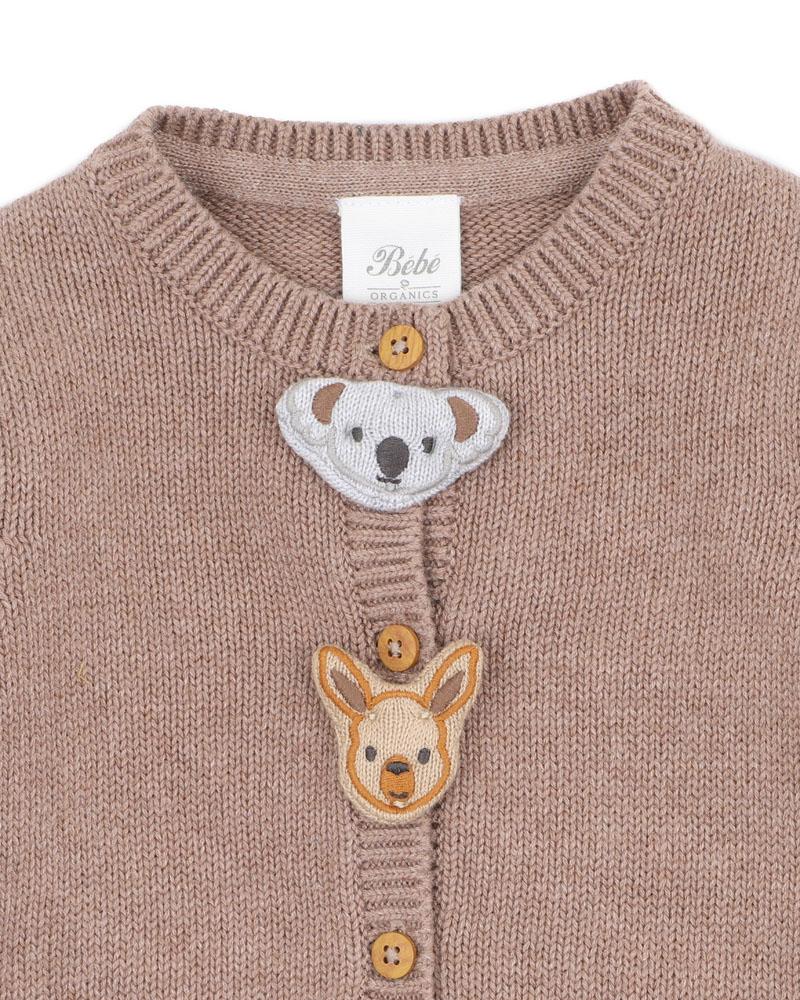 BAILEY ANIMAL FACE CARDIGAN
