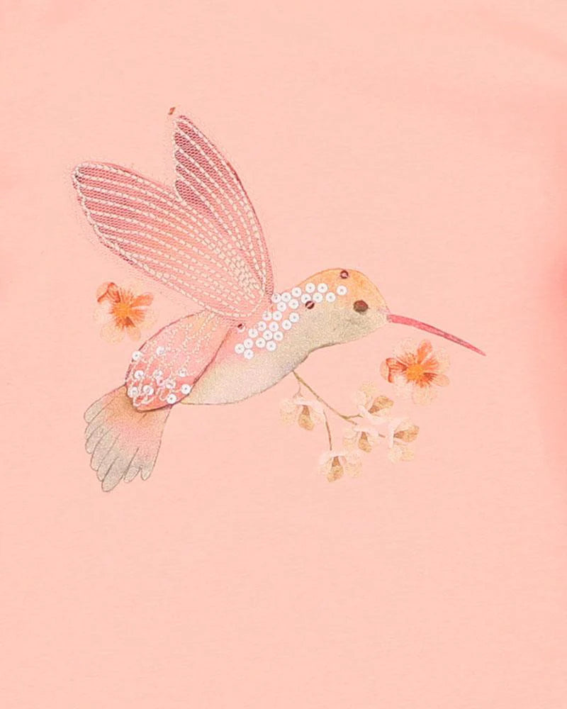 LYLA HUMMINGBIRD TEE 3-7YRS
