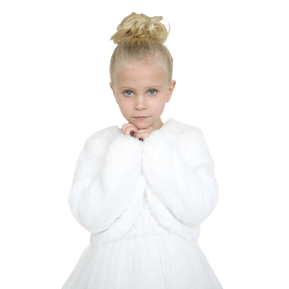 SARAH FAUX FUR JACKET - IVORY