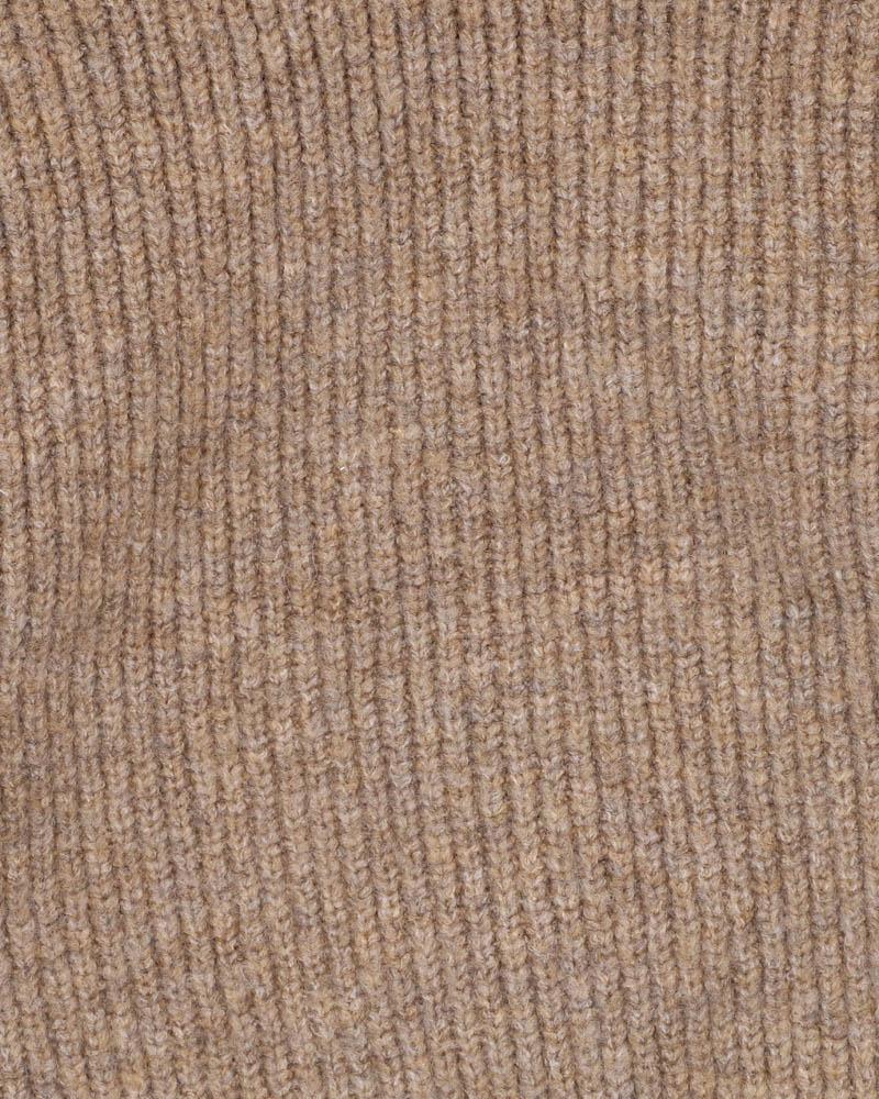 BISCUIT KNITTED HOODED JACKET