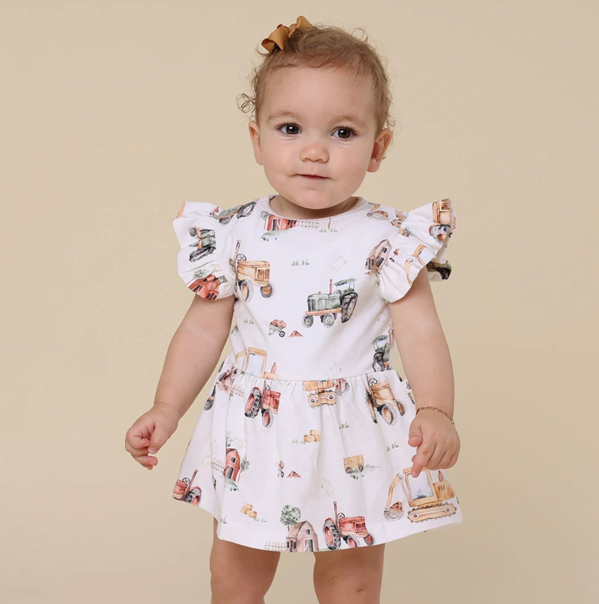 Diggers & Tractors Organic Dress