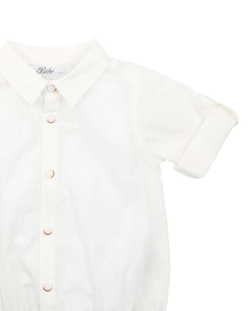 Liam Ivory Shirt Bodysuit