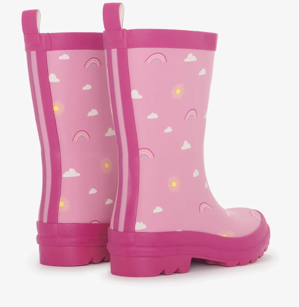 Girls Sun Charms Matte Rain Boots