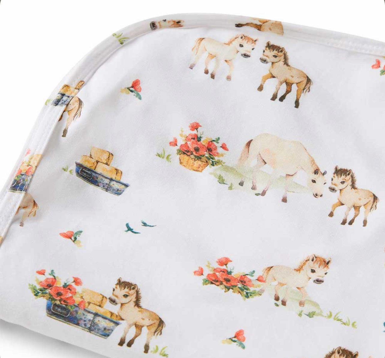 Pony Pals Organic Jersey Wrap & Topknot Set