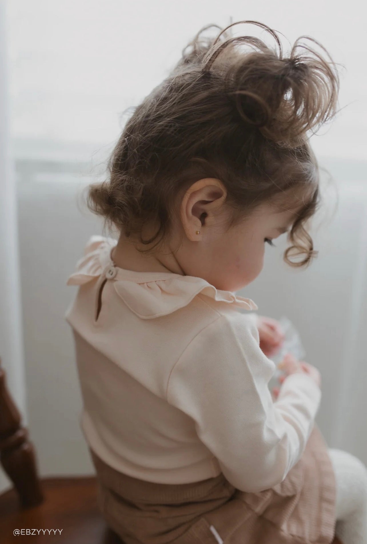 Pima Cotton Fayette Long Sleeve Bodysuit - Ballet Pink