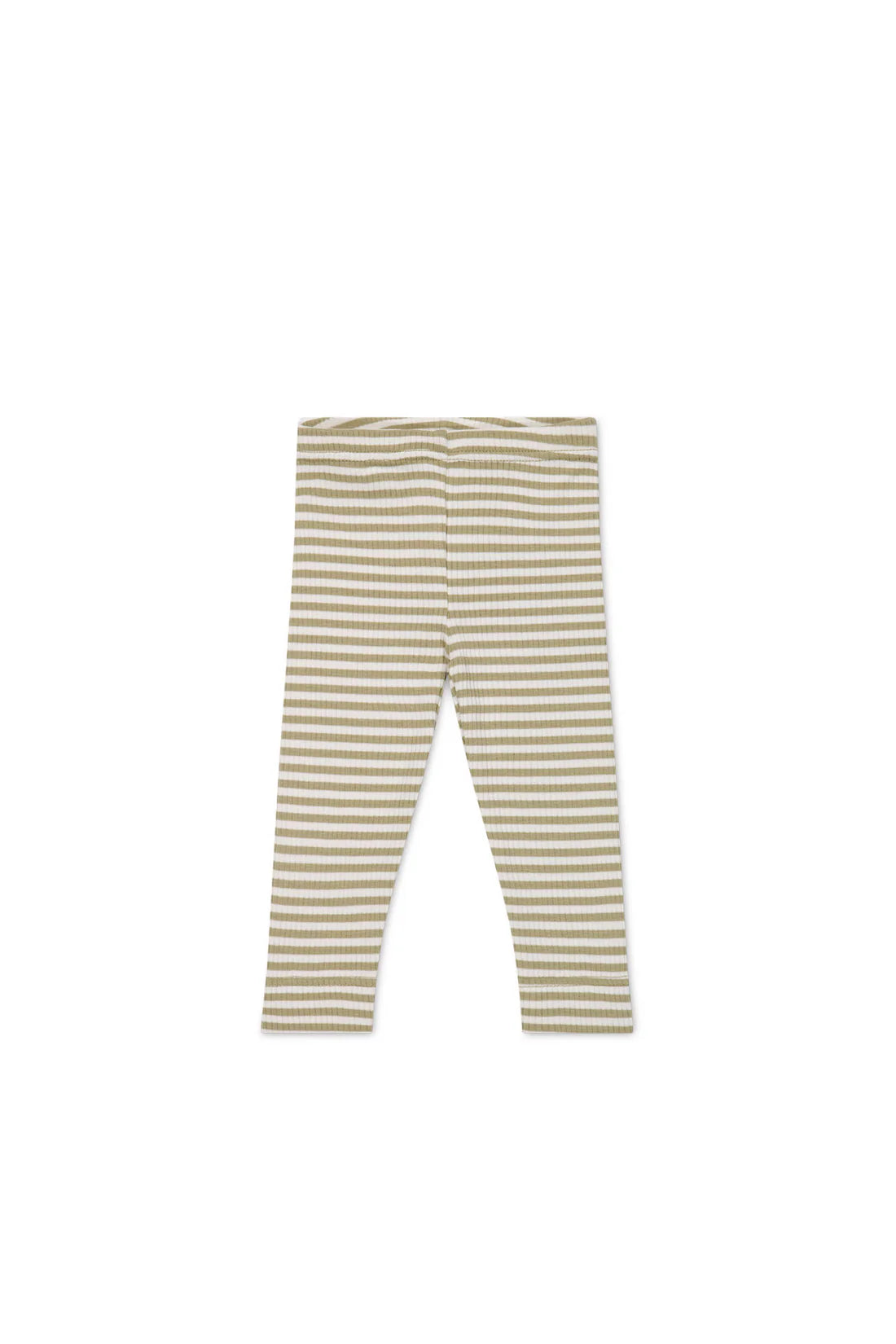 Organic Cotton Modal Legging - Narrow Stripe Balm/Cloud
