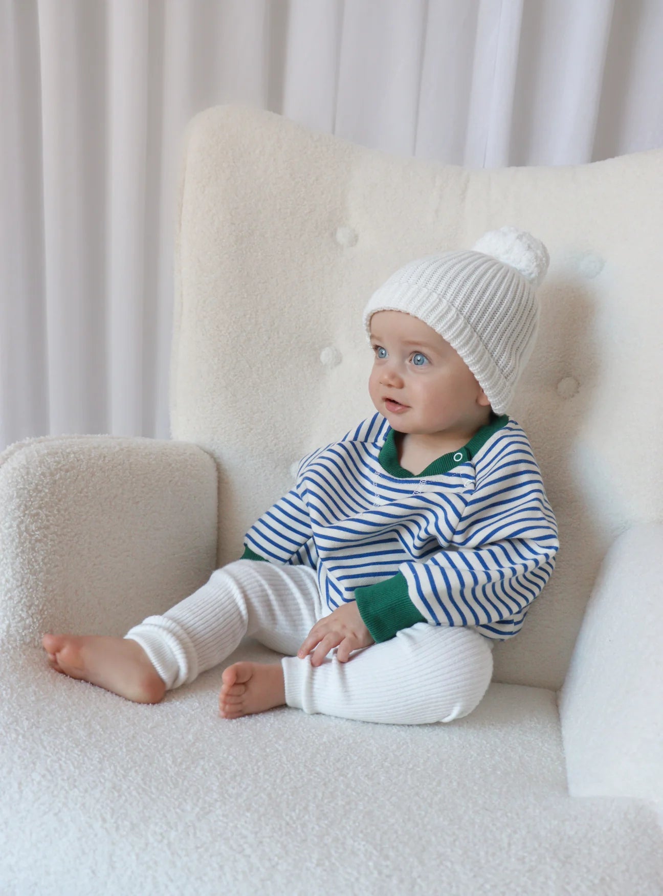 Vintage Stripe Crew Sweater