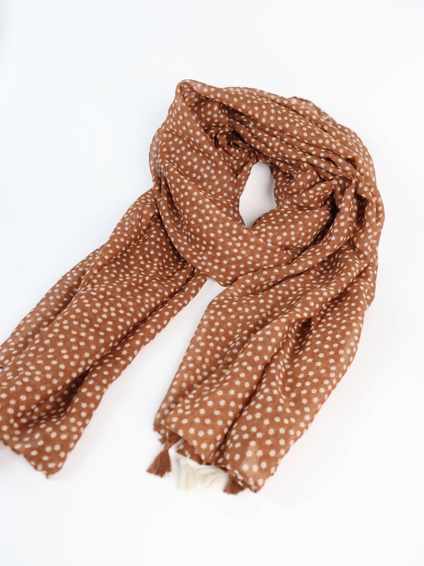 Tierra Tassel Wrap Lightweight Scarf
