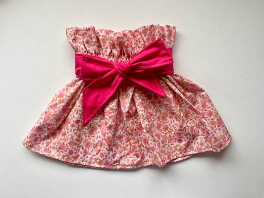 Hallie Paperbag Skirt With Bow Sash