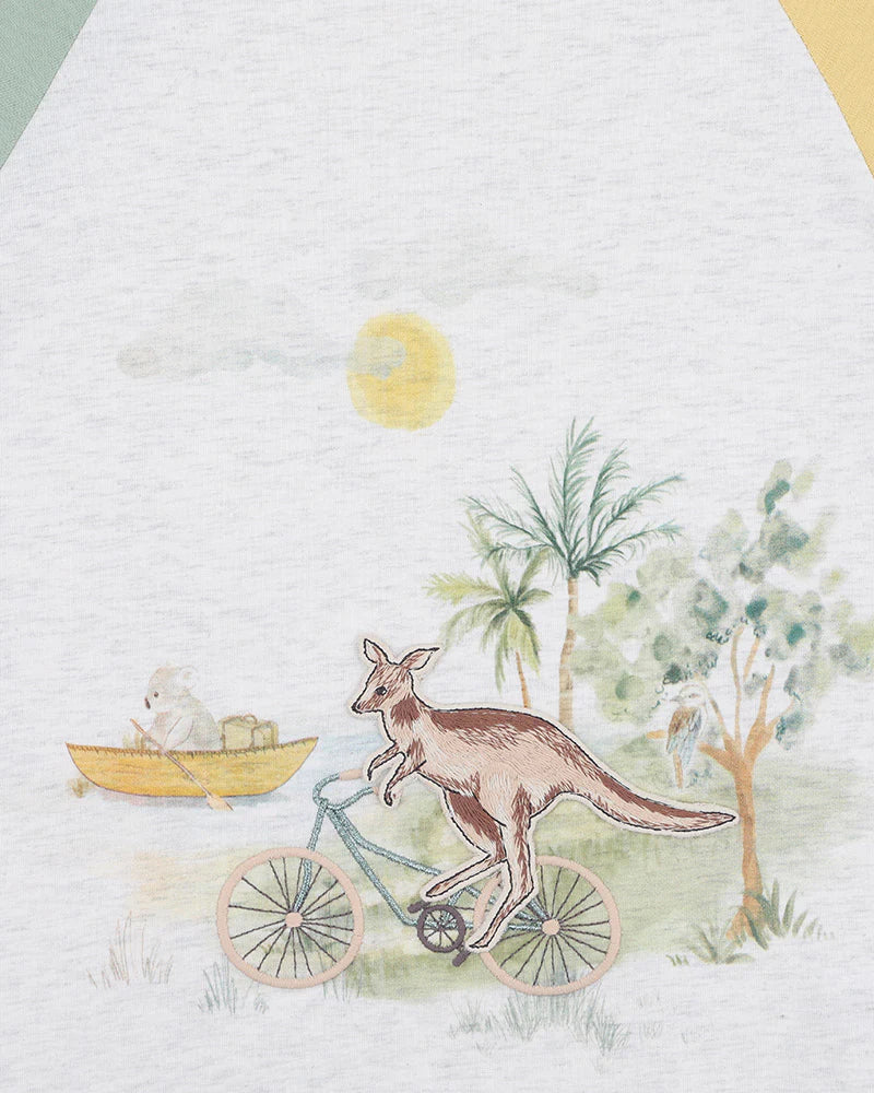 IVAN CYCLING KANGAROO TEE 3-5 YRS