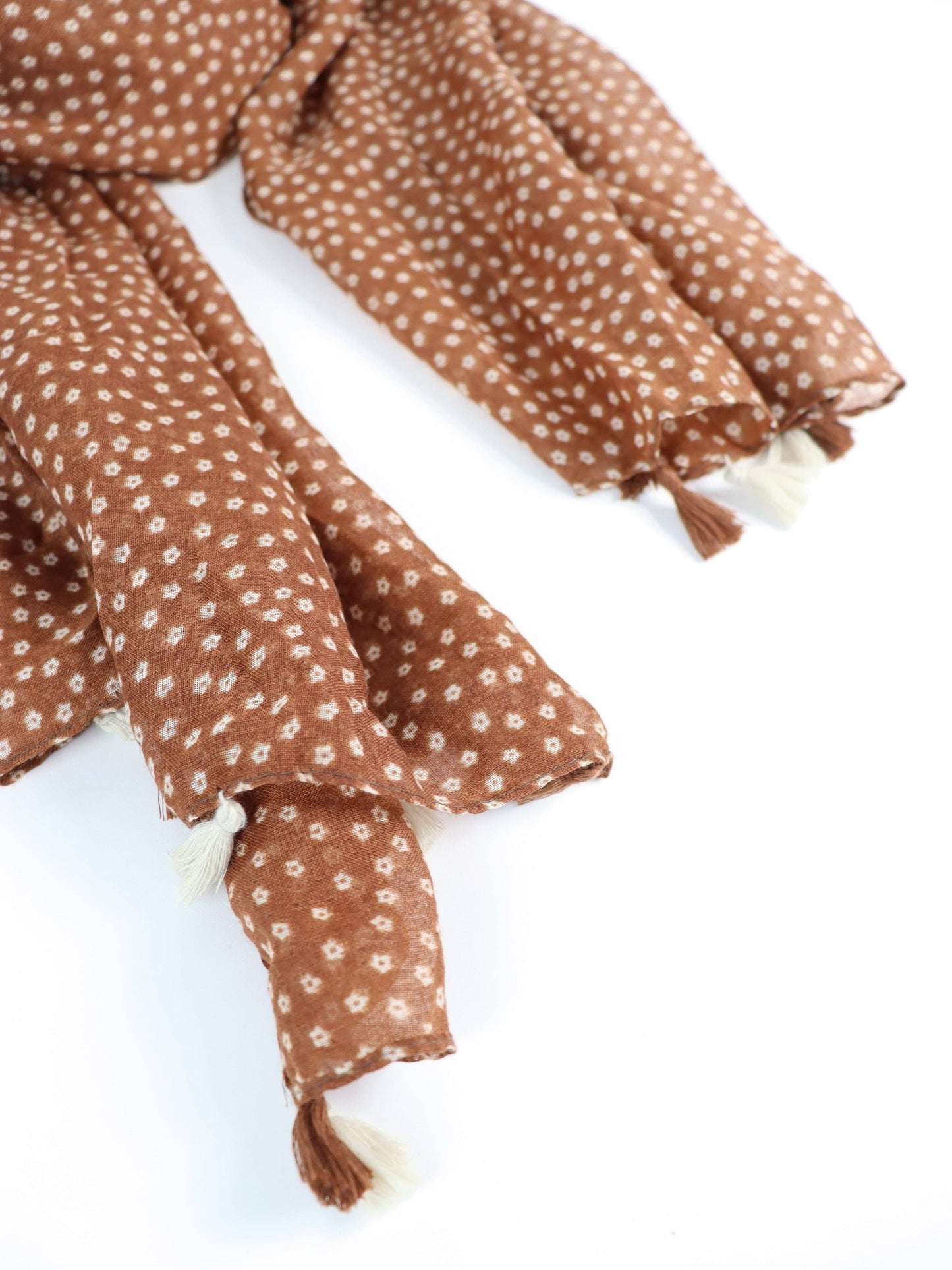 Tierra Tassel Wrap Lightweight Scarf