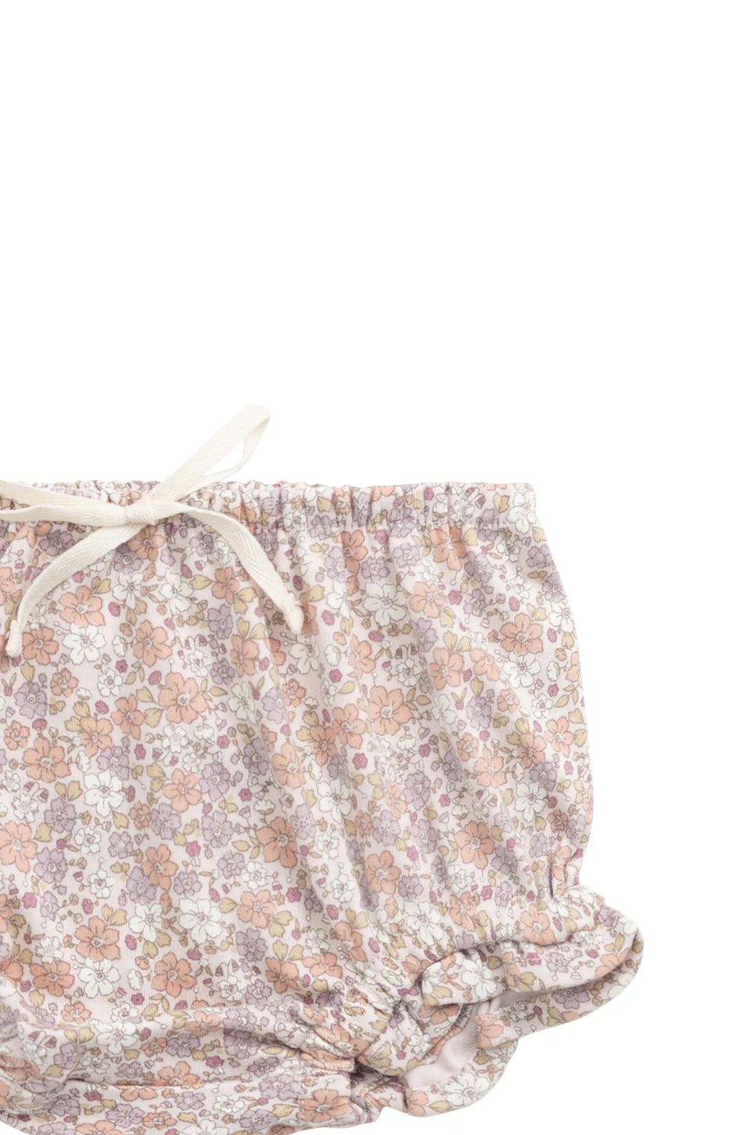 Organic Cotton Frill Bloomer - Chloe Mauve