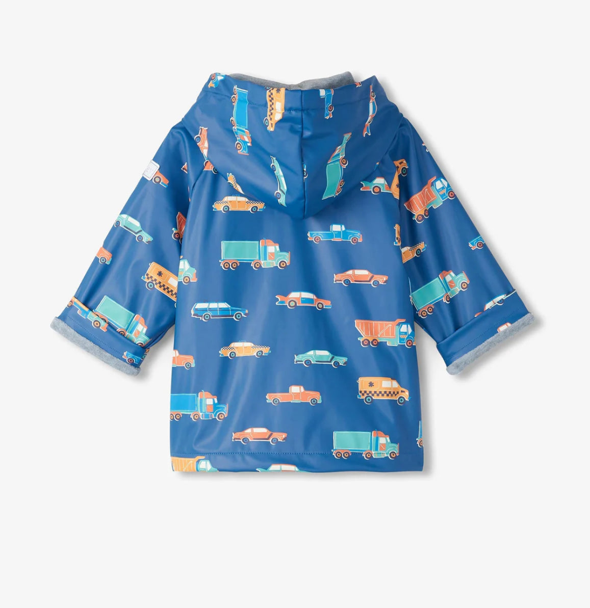 Baby & Toddler Boys Driving Cars Button-Up Rain Jacket