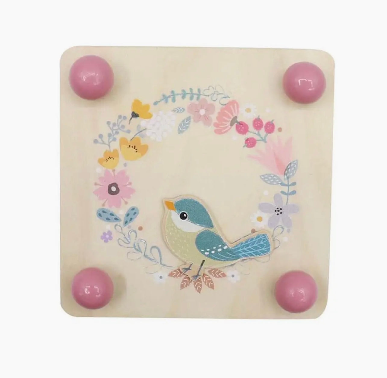 Wooden Bird Flower Press
