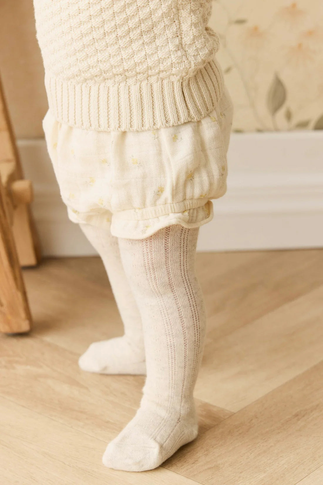 Organic Cotton Muslin Frill Bloomer - Vintage Ditsy