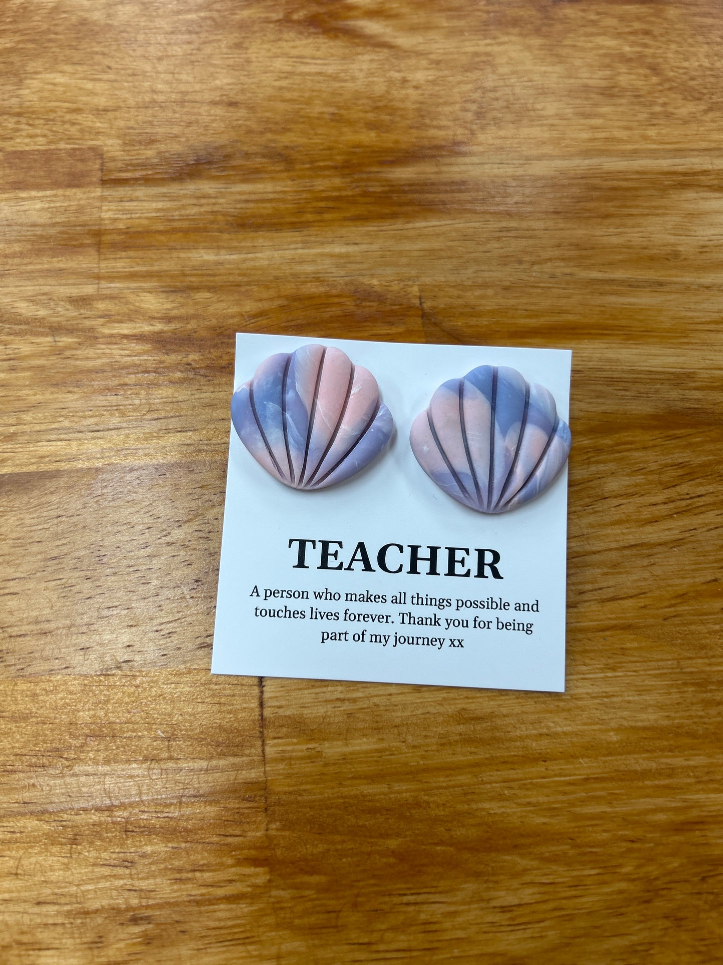 Teacher Earrings - Shells