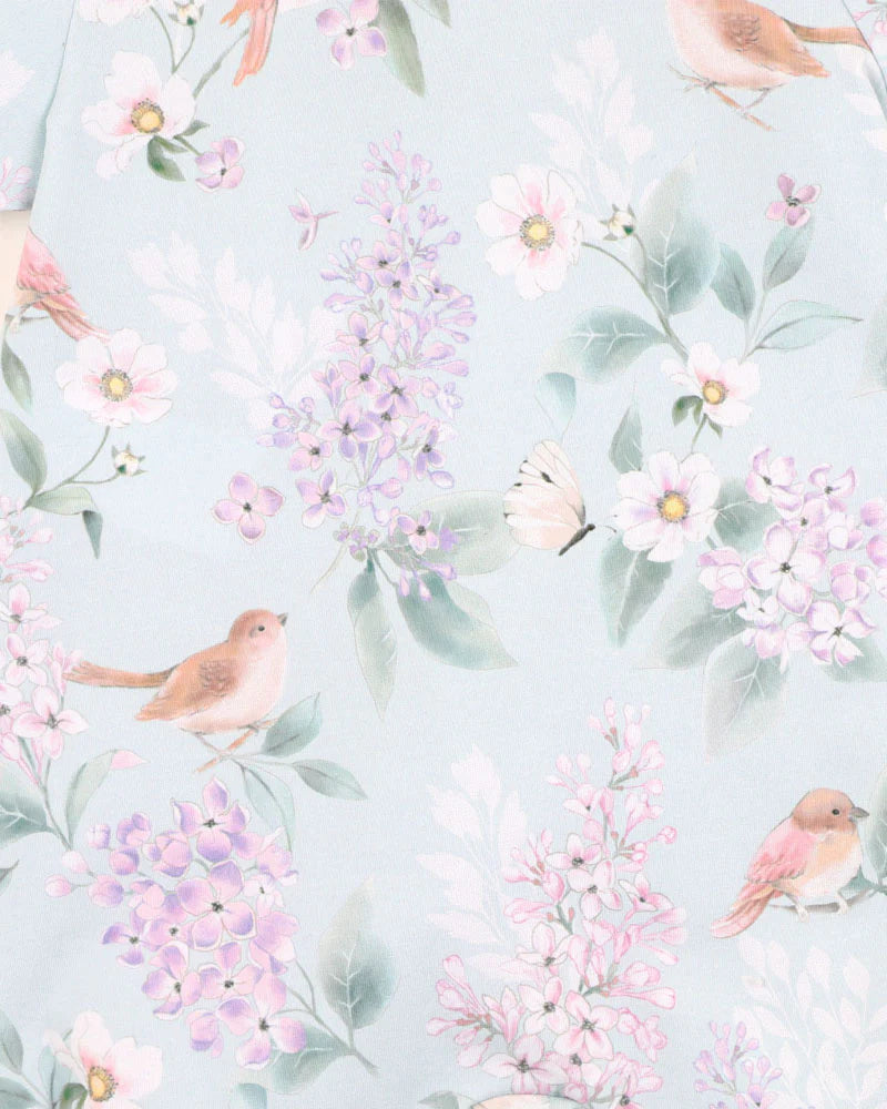 MADELYN PRINT SS ZIP ROMPER