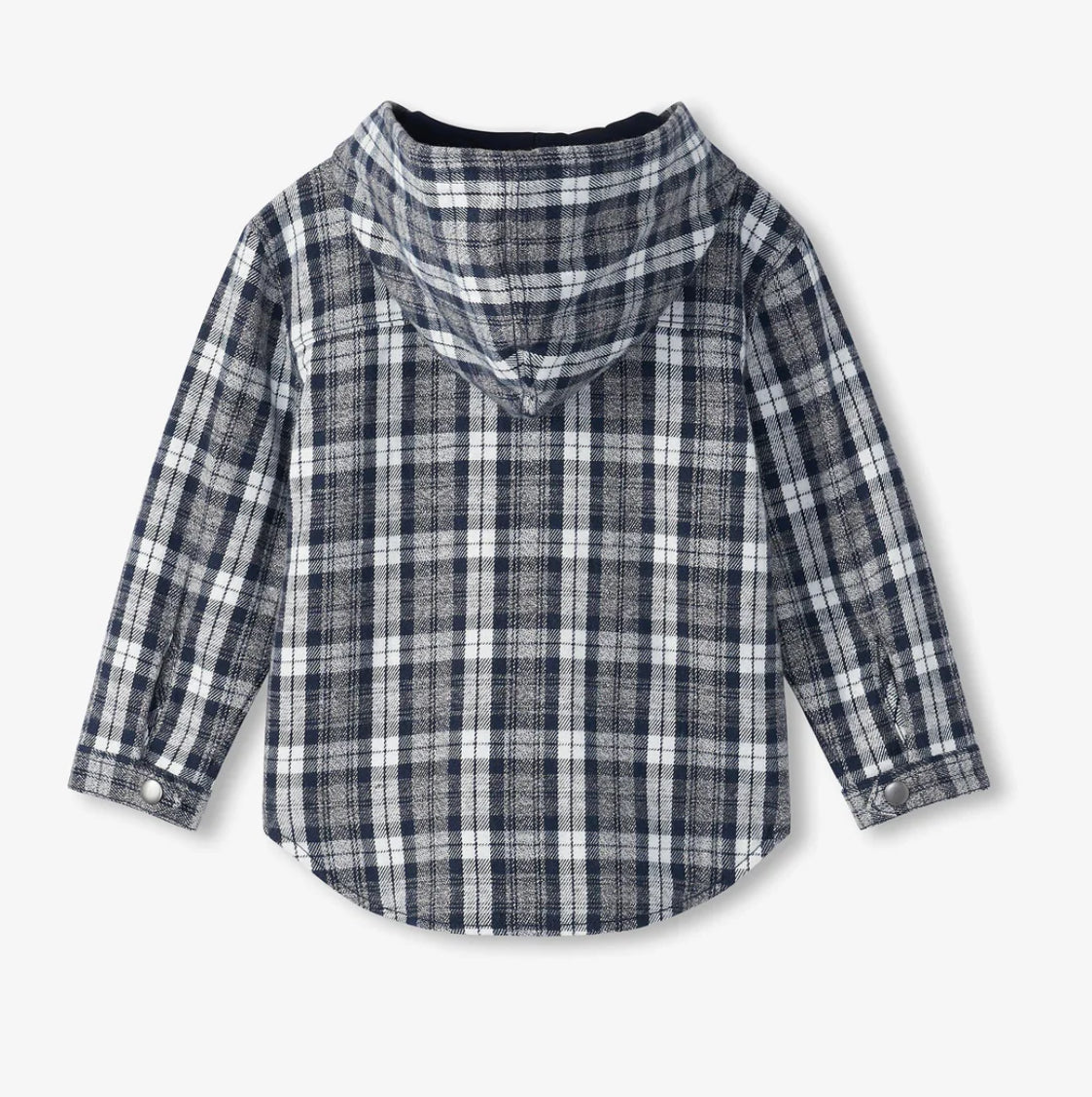 Boys Salute Plaid Lined Hooded Jacket