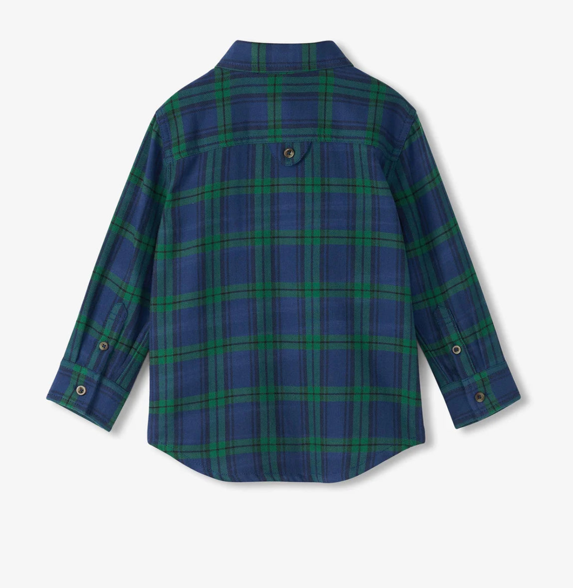Boys Blackwatch Plaid Button Down Shirt