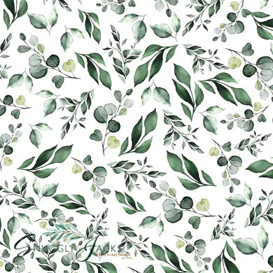 Golden Leaves Jersey Swaddle Stretch Swaddle Wrap & Beanie Set