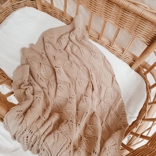 Heirloom Willow Knit Blanket | 100% Cotton