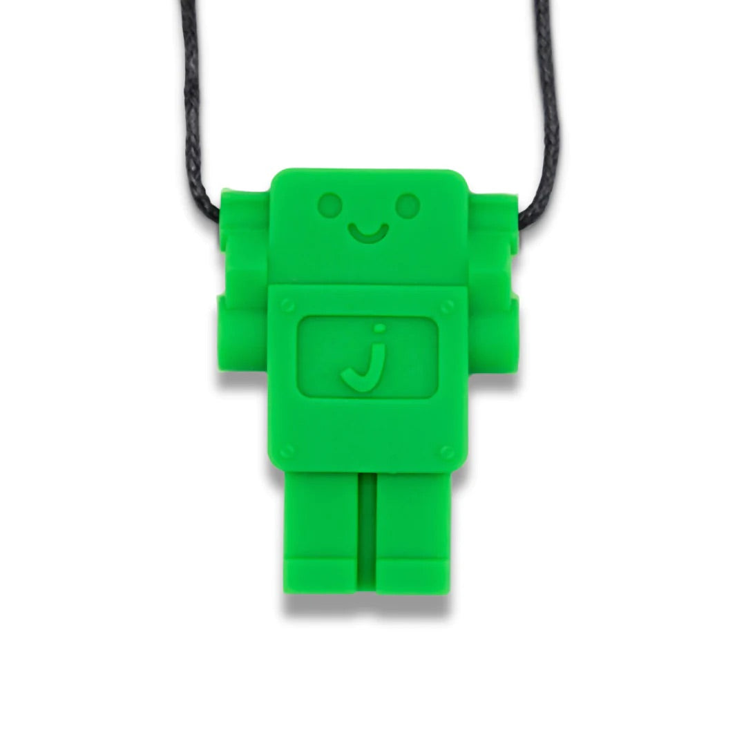 Robot Chew Pendant | Grassy Green