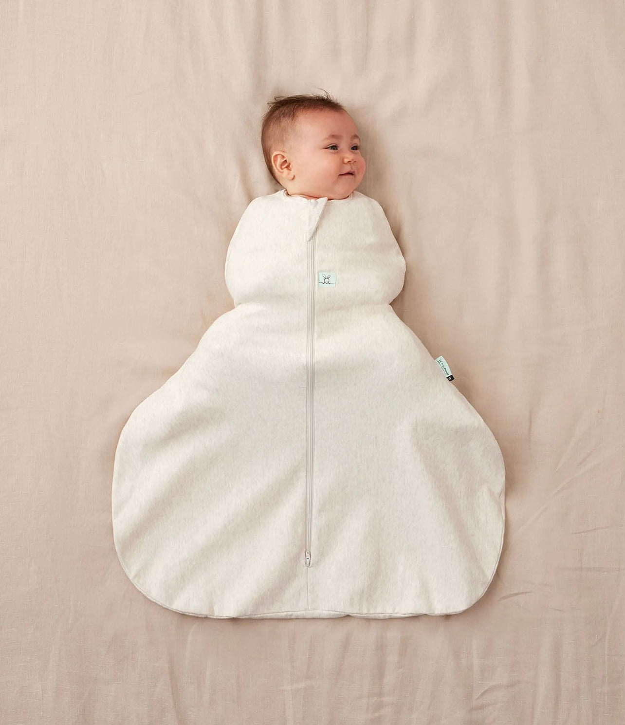 Hip Harness Cocoon Swaddle Bag 1.0 TOG - Oatmeal Marle 3-6M