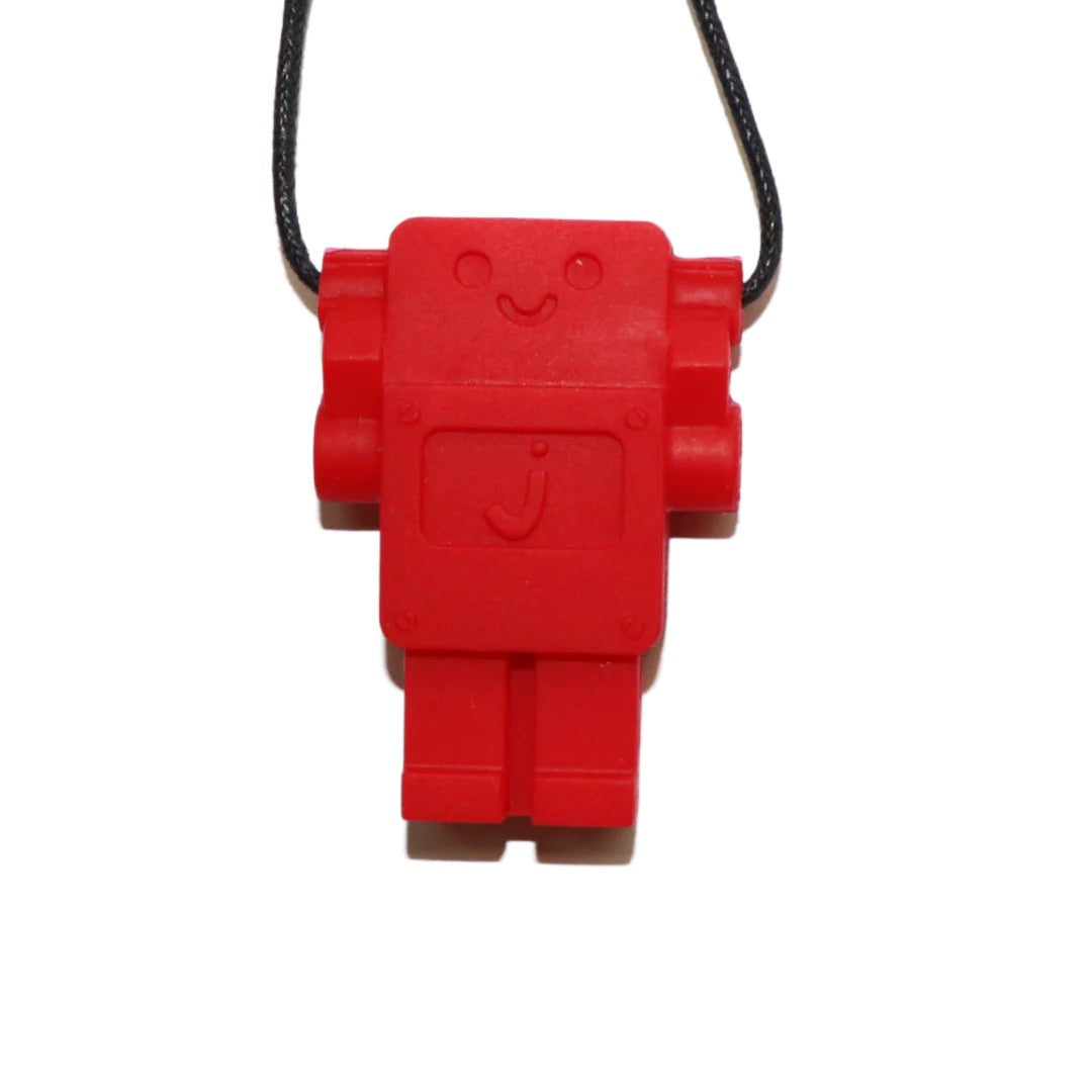 Robot Chew Pendant | Red